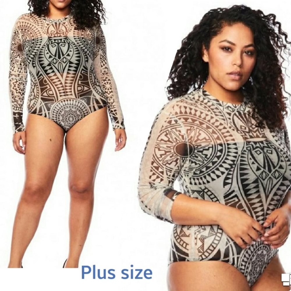 Mesh top plus size